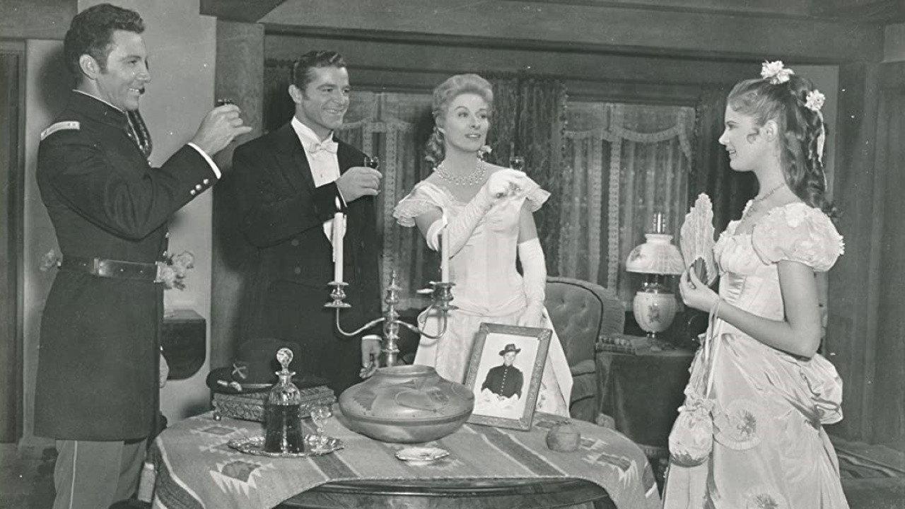 Strange Lady in Town 1955 movie scene