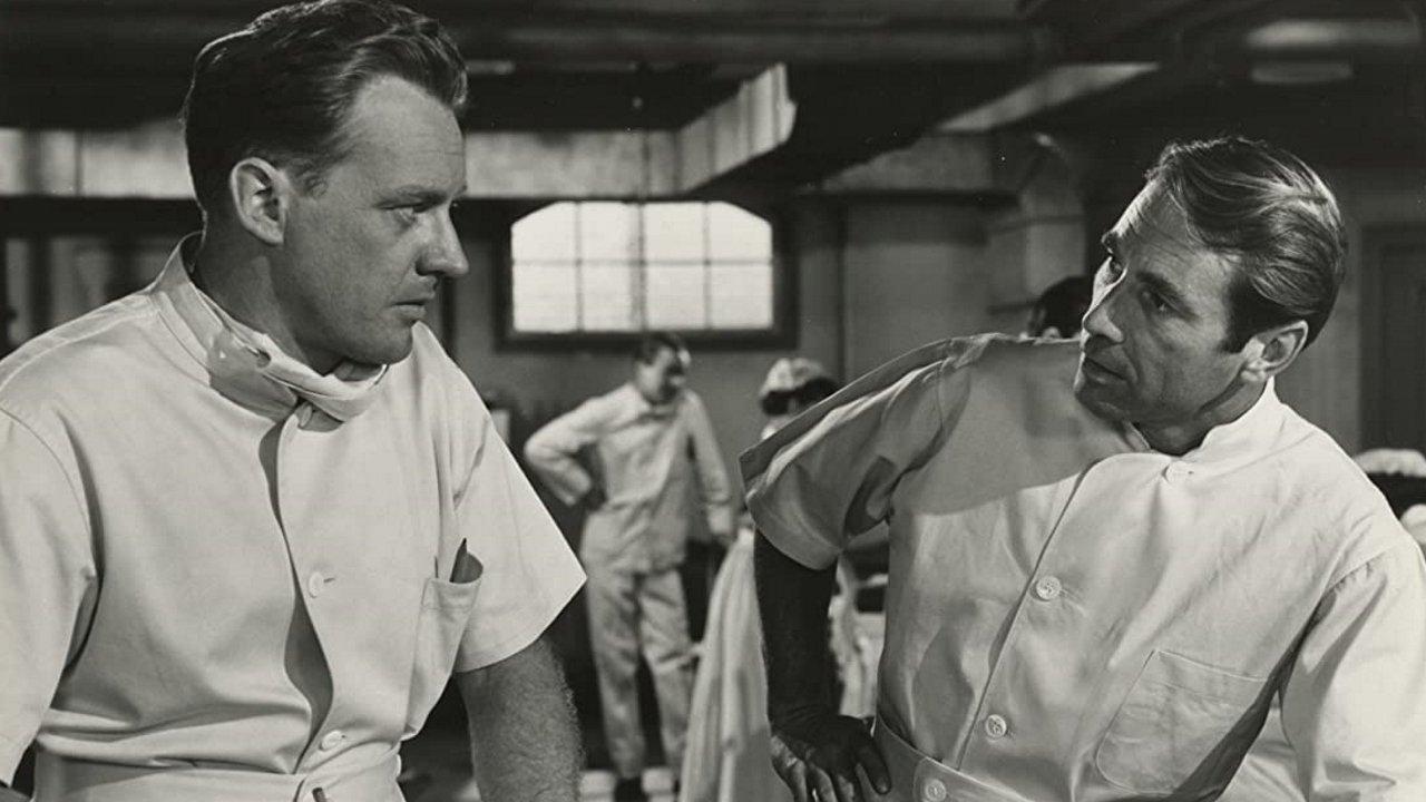 The Girl in White 1952 movie scene