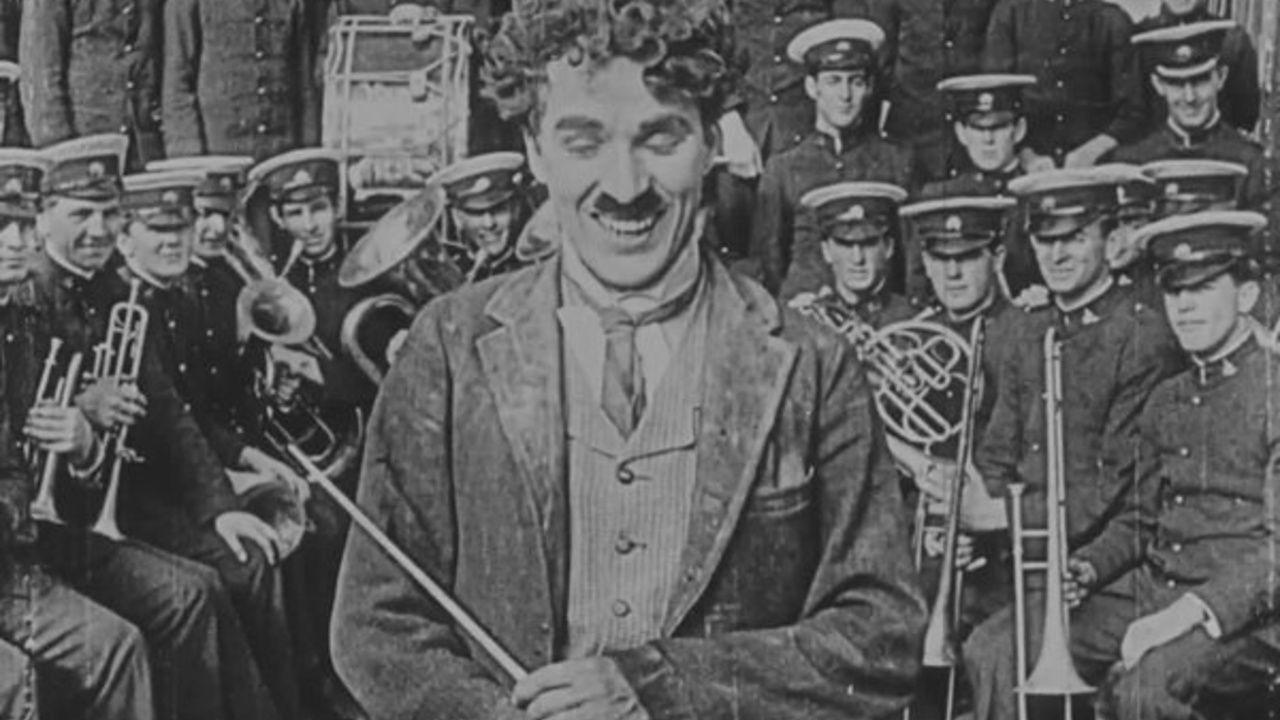 Charlie Butts In 1920 movie scene