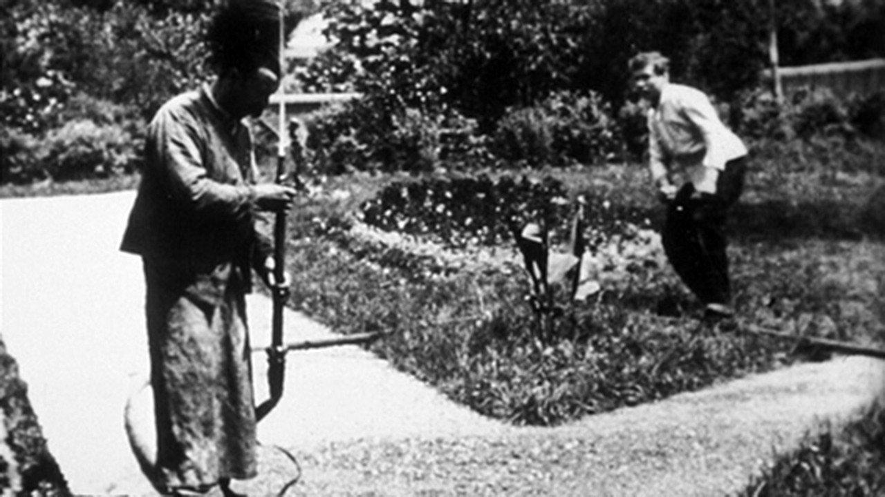 The Sprinkler Sprinkled, [II] 1896 movie scene