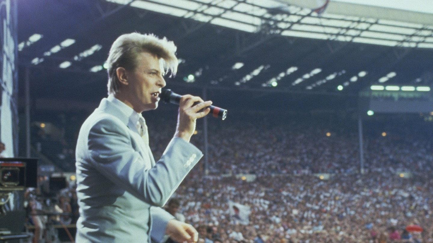 David Bowie at Live Aid 1985 movie scene