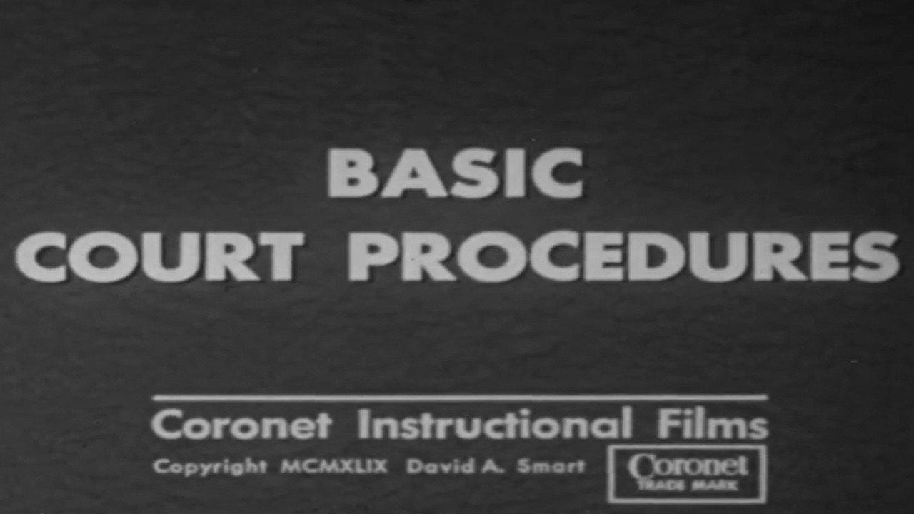 Basic Court Procedures 1949 movie scene