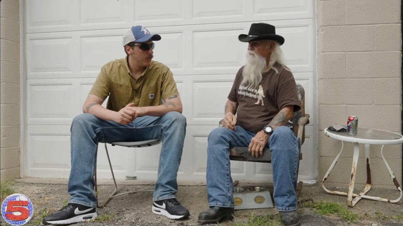 The Man Who Lives with Bigfoot 2024 movie scene