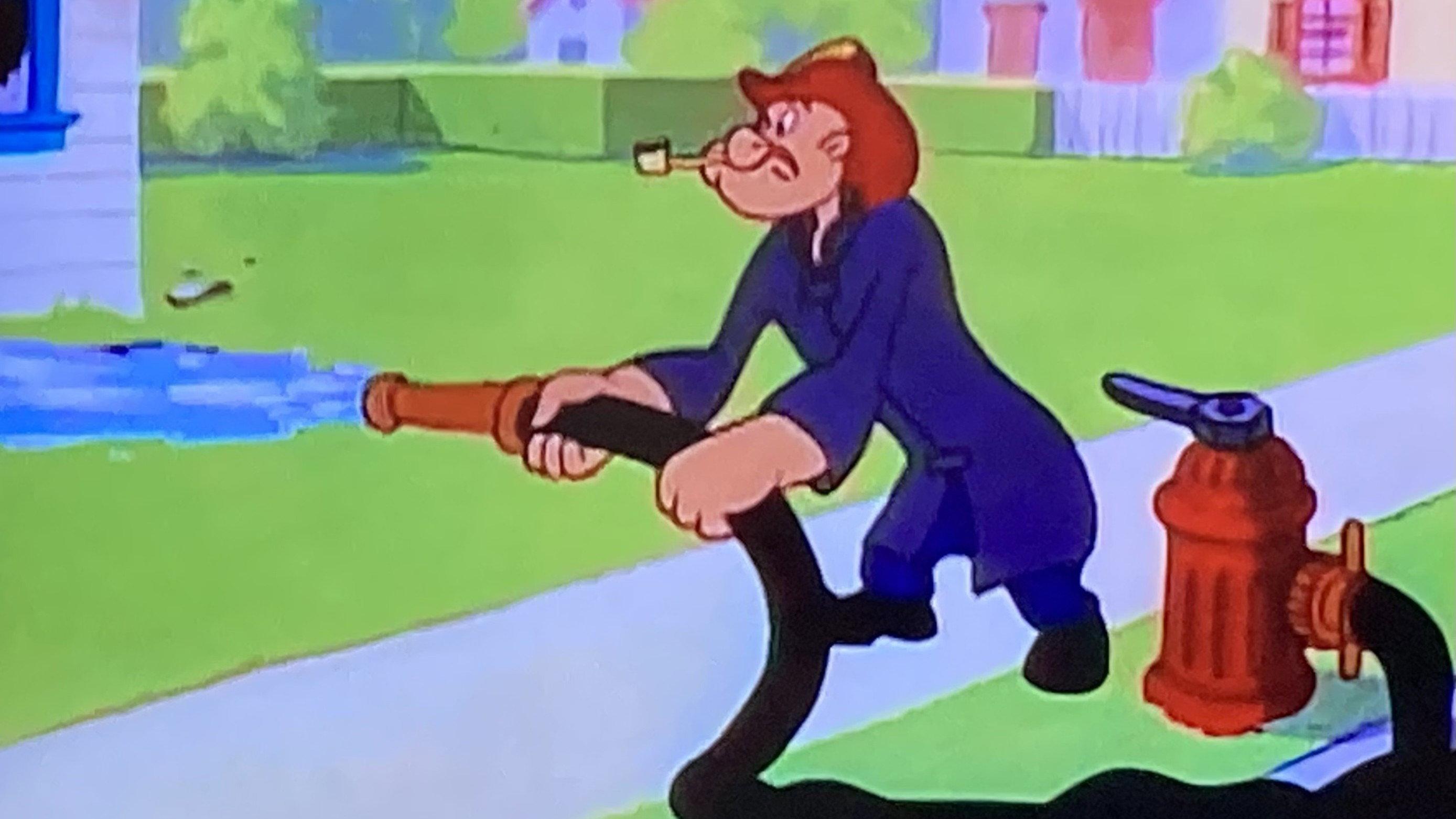 Firemen's Brawl 1953 movie scene