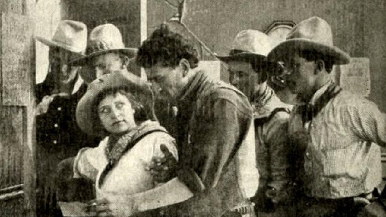 A Road Agent's Love 1912 movie scene