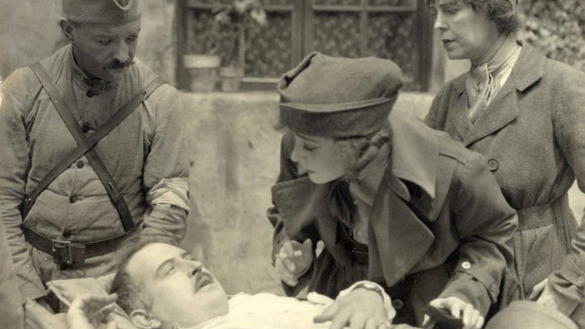 The Mystery Girl 1918 movie scene