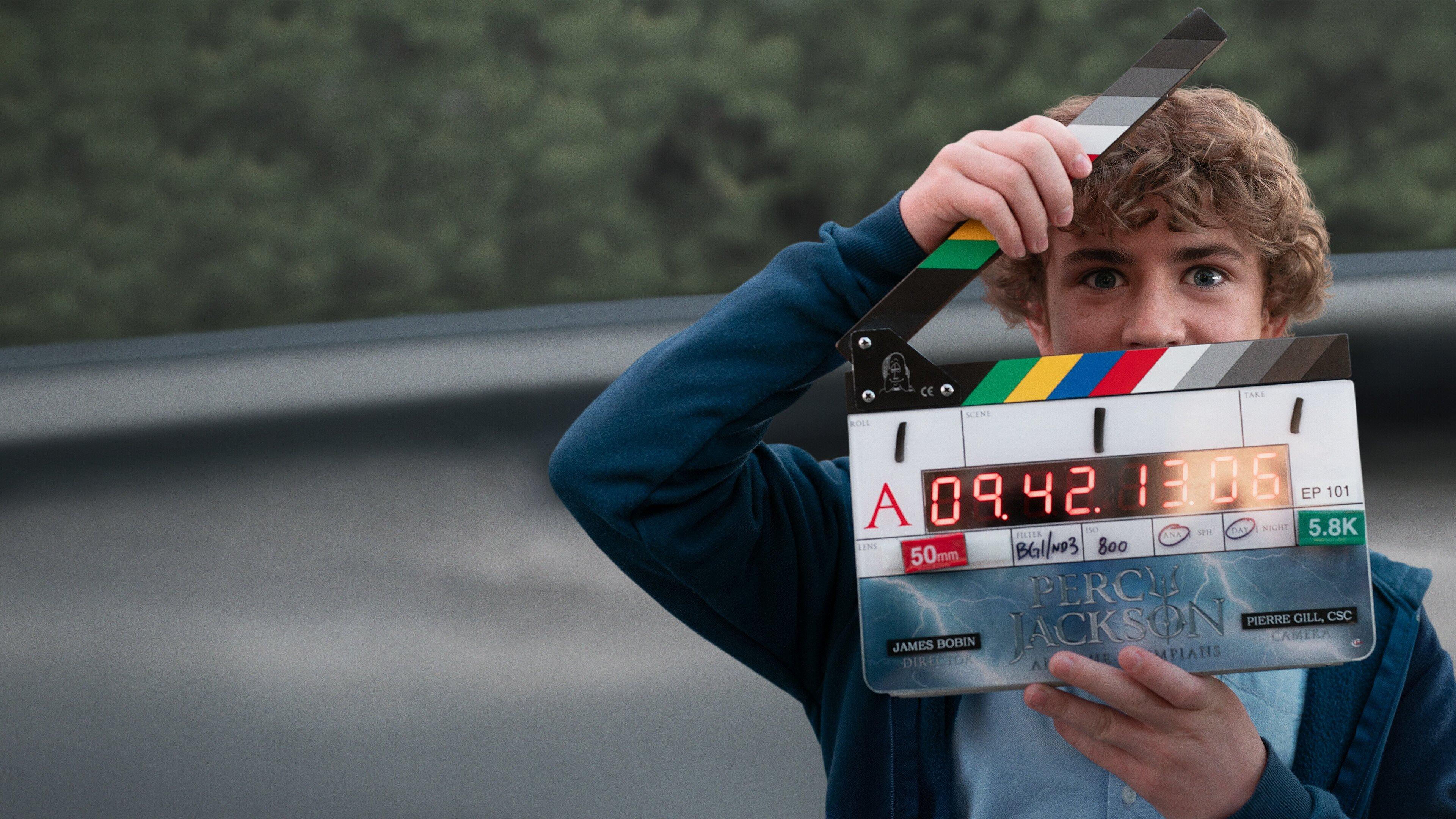 A Hero's Journey: The Making of Percy Jackson and the Olympians 2024 movie scene