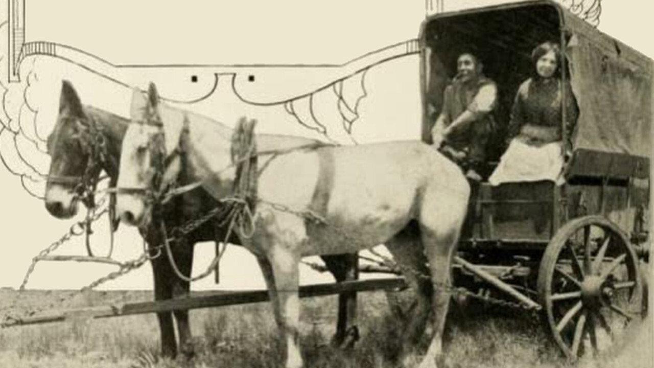 Across the Pacific 1914 movie scene