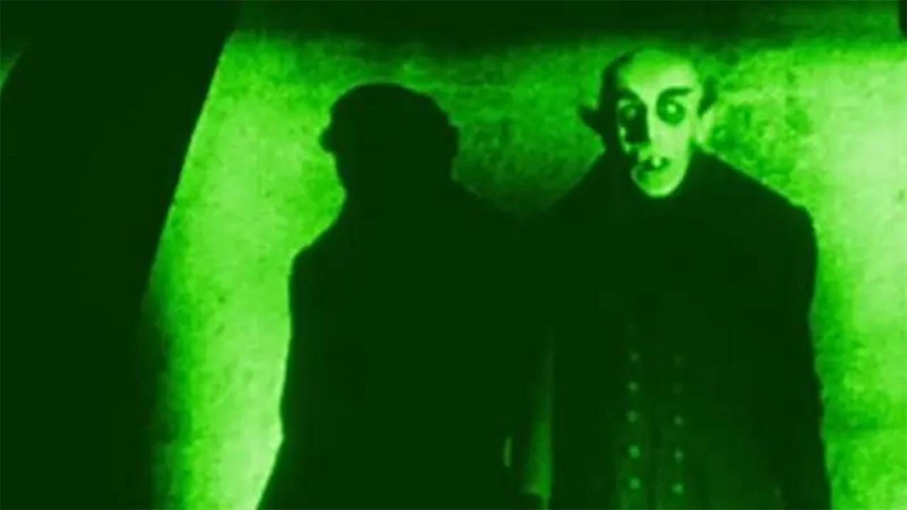 Synthwave Horror: Nosferatu 2023 movie scene