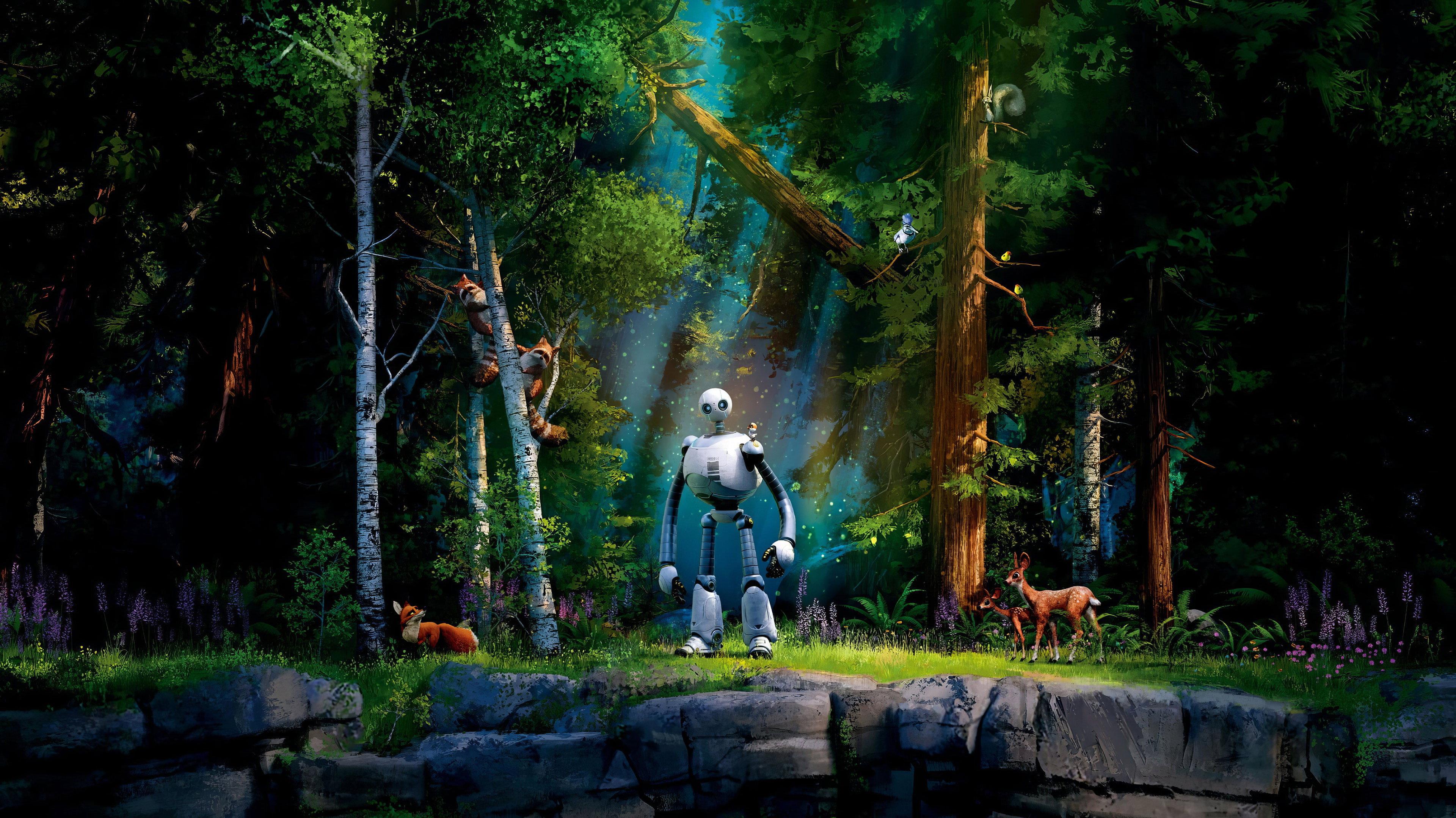 The Wild Robot 2024 movie scene
