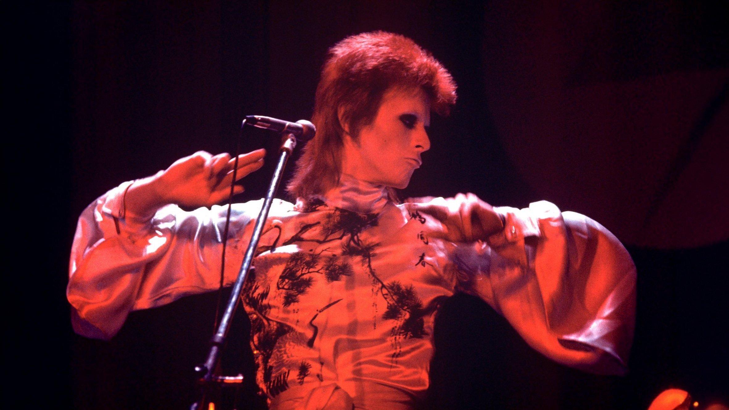 Ziggy Stardust and the Spiders from Mars 1983 movie scene