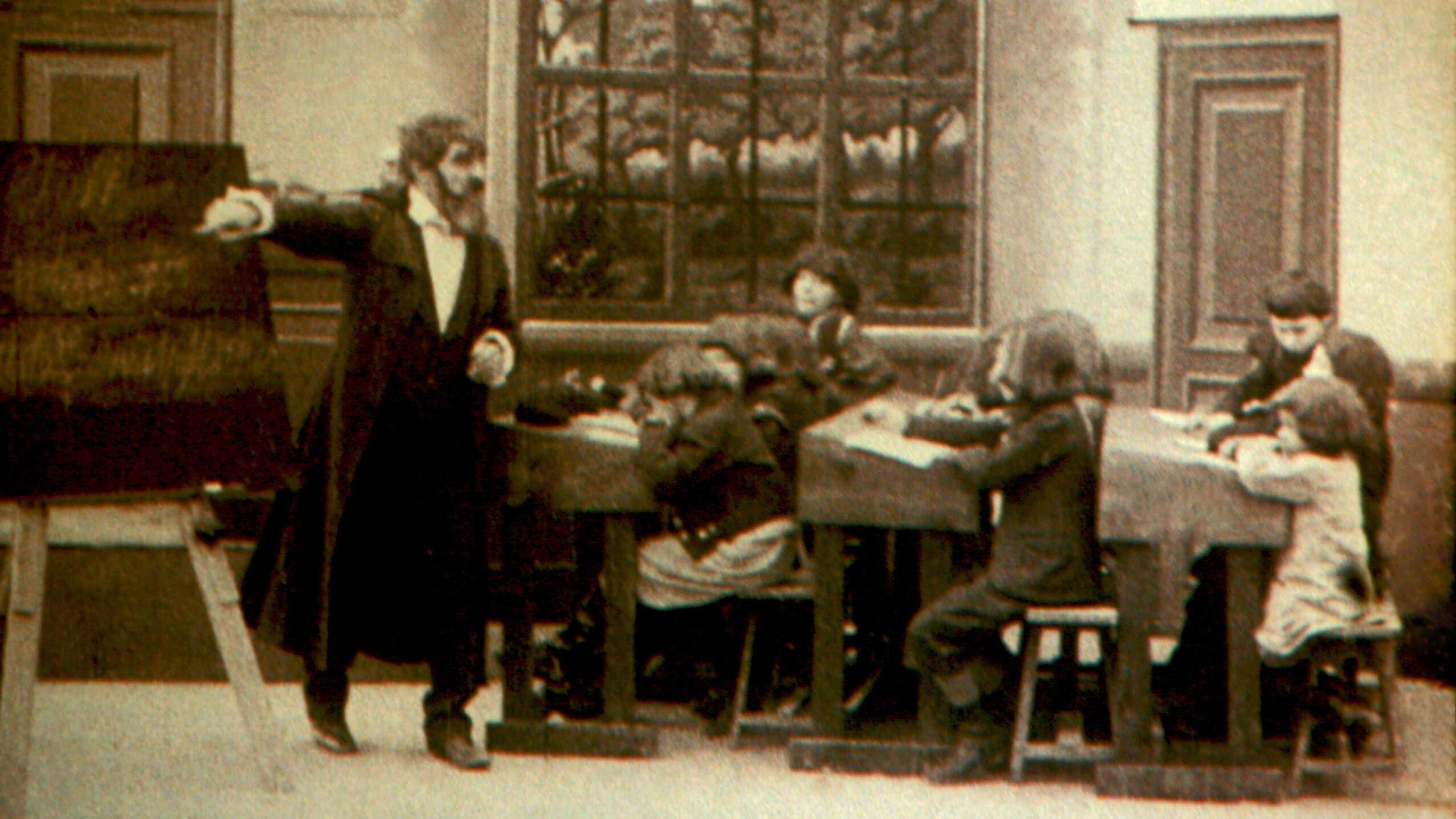 Prussian Culture 1908 movie scene