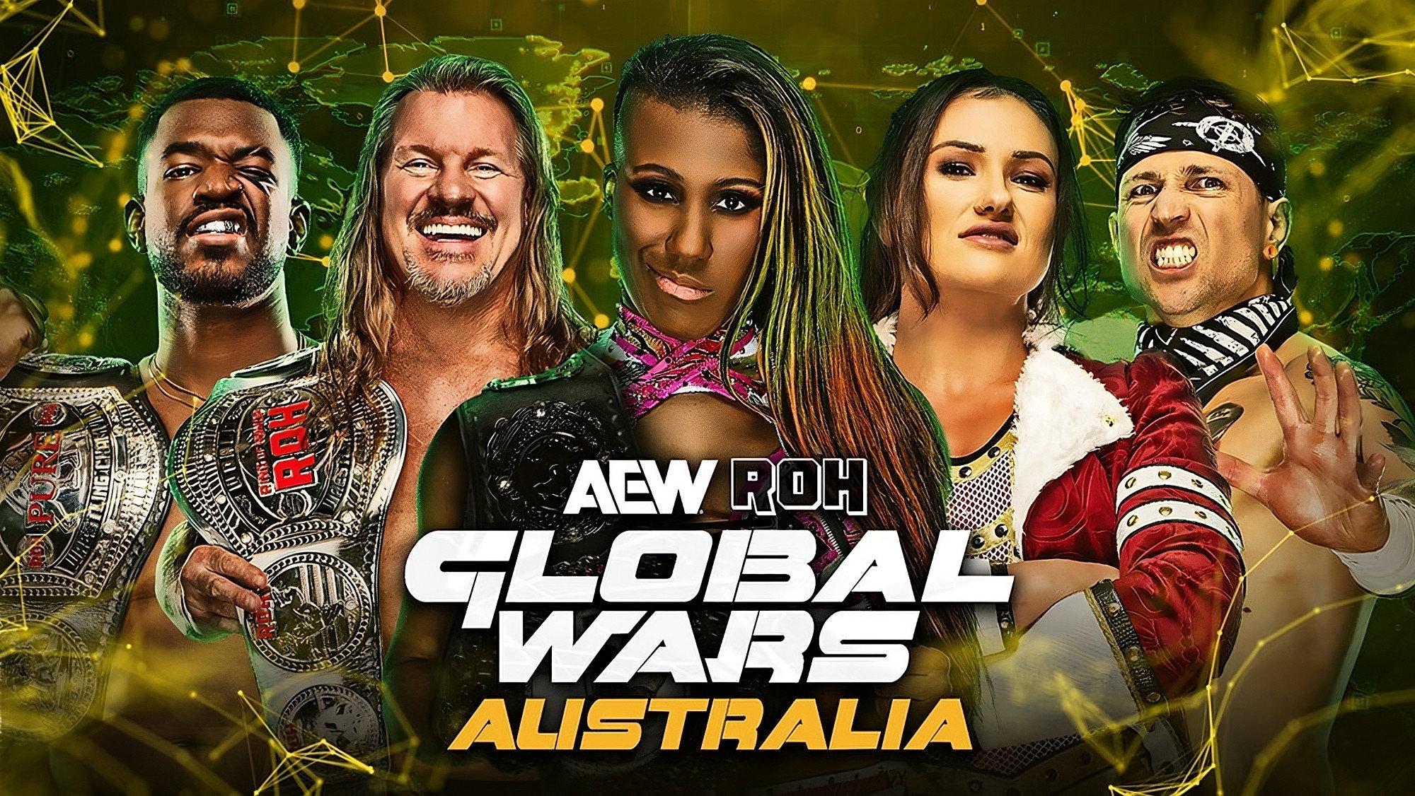 AEW ROH Global Wars Australia 2025 movie scene