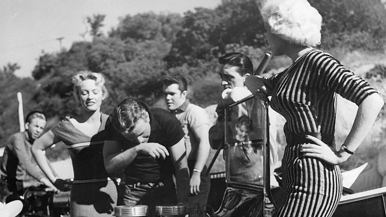 Dragstrip Girl 1957 movie scene