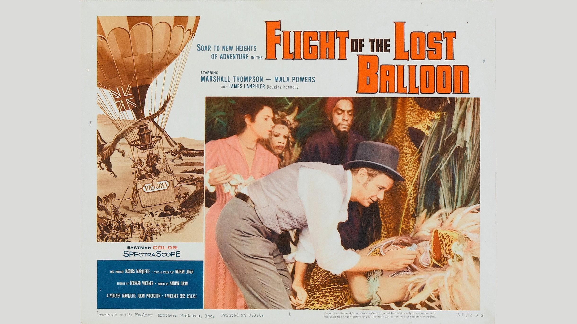 Flight of the Lost Balloon 1961 movie scene