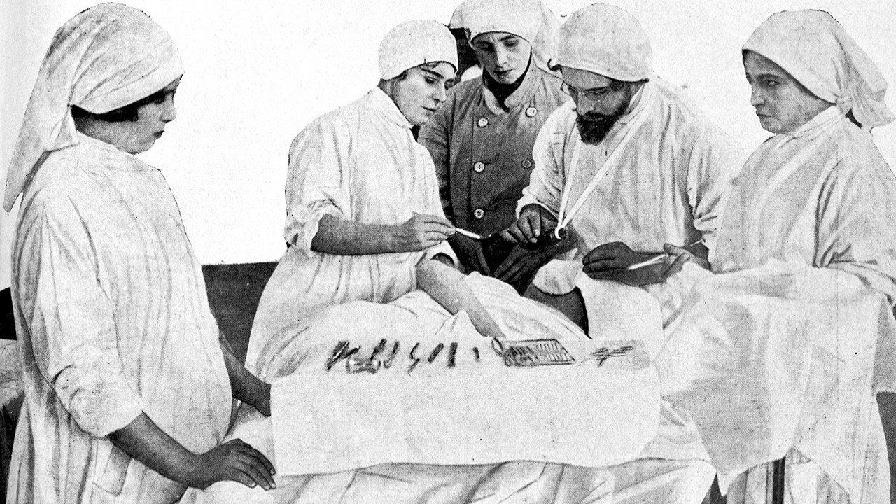Woman of Tomorrow 1914 movie scene
