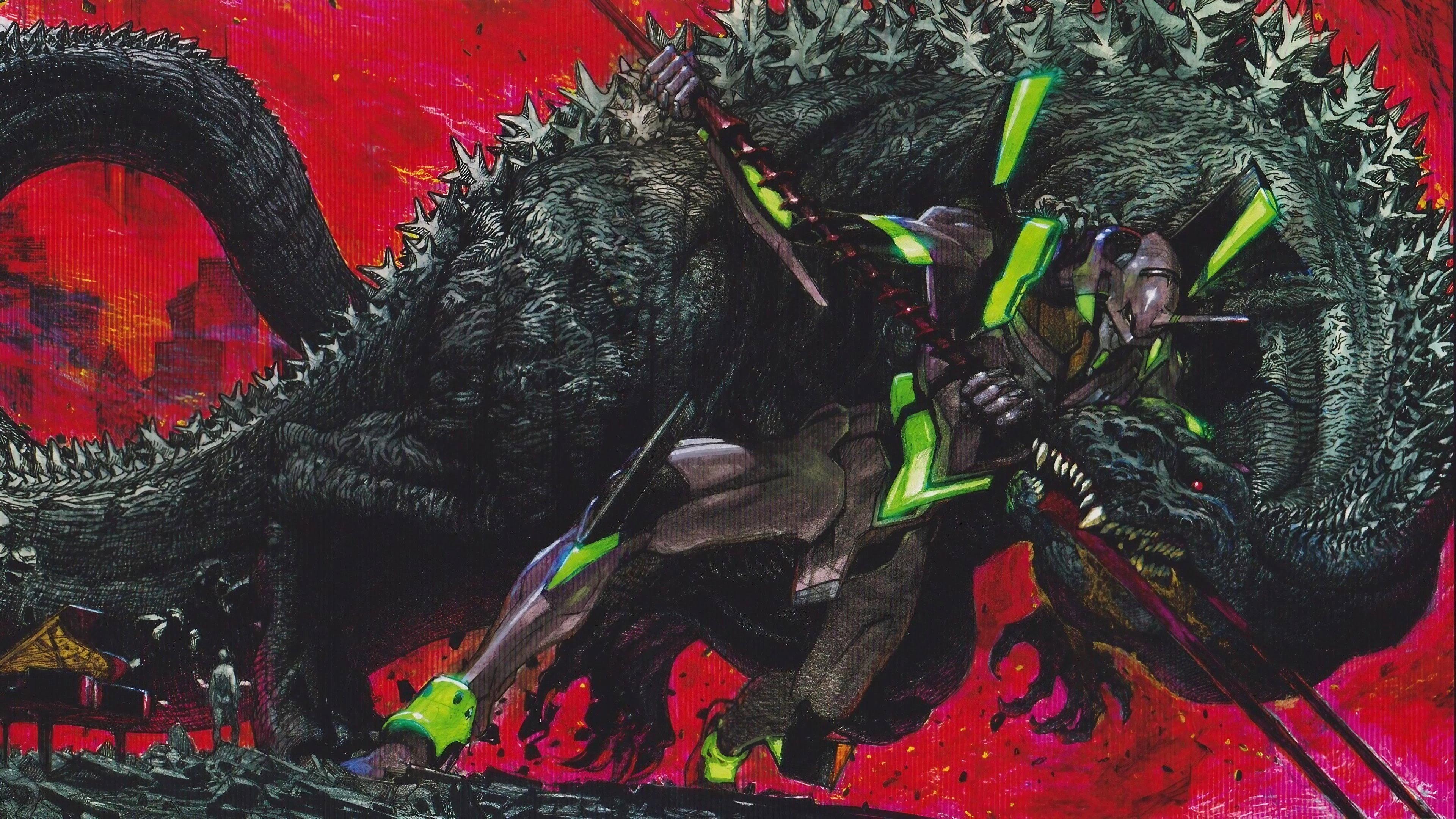 Shin Godzilla vs. Evangelion Symphony 2017 movie scene