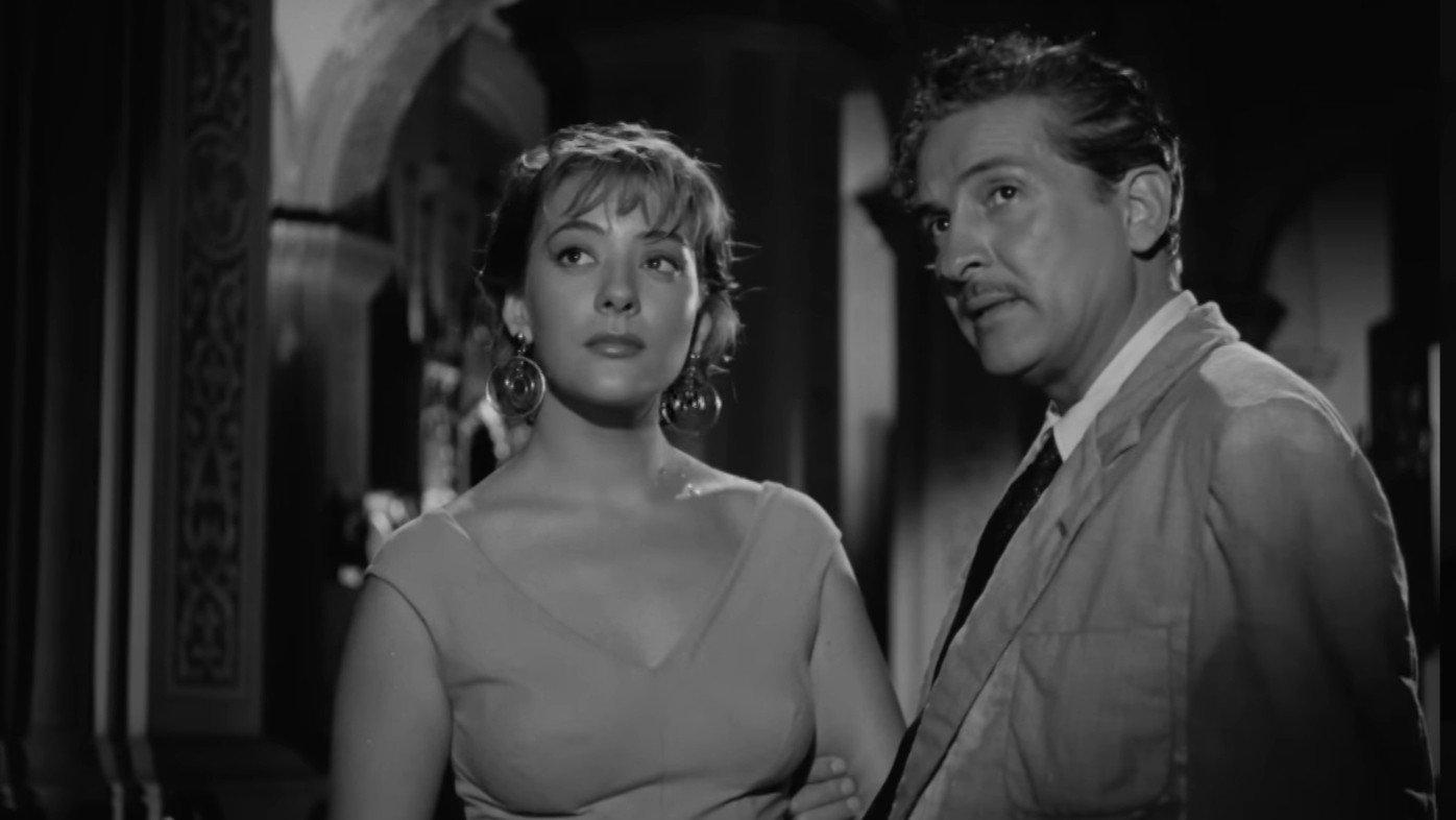 A Stranger on the Stairs 1955 movie scene