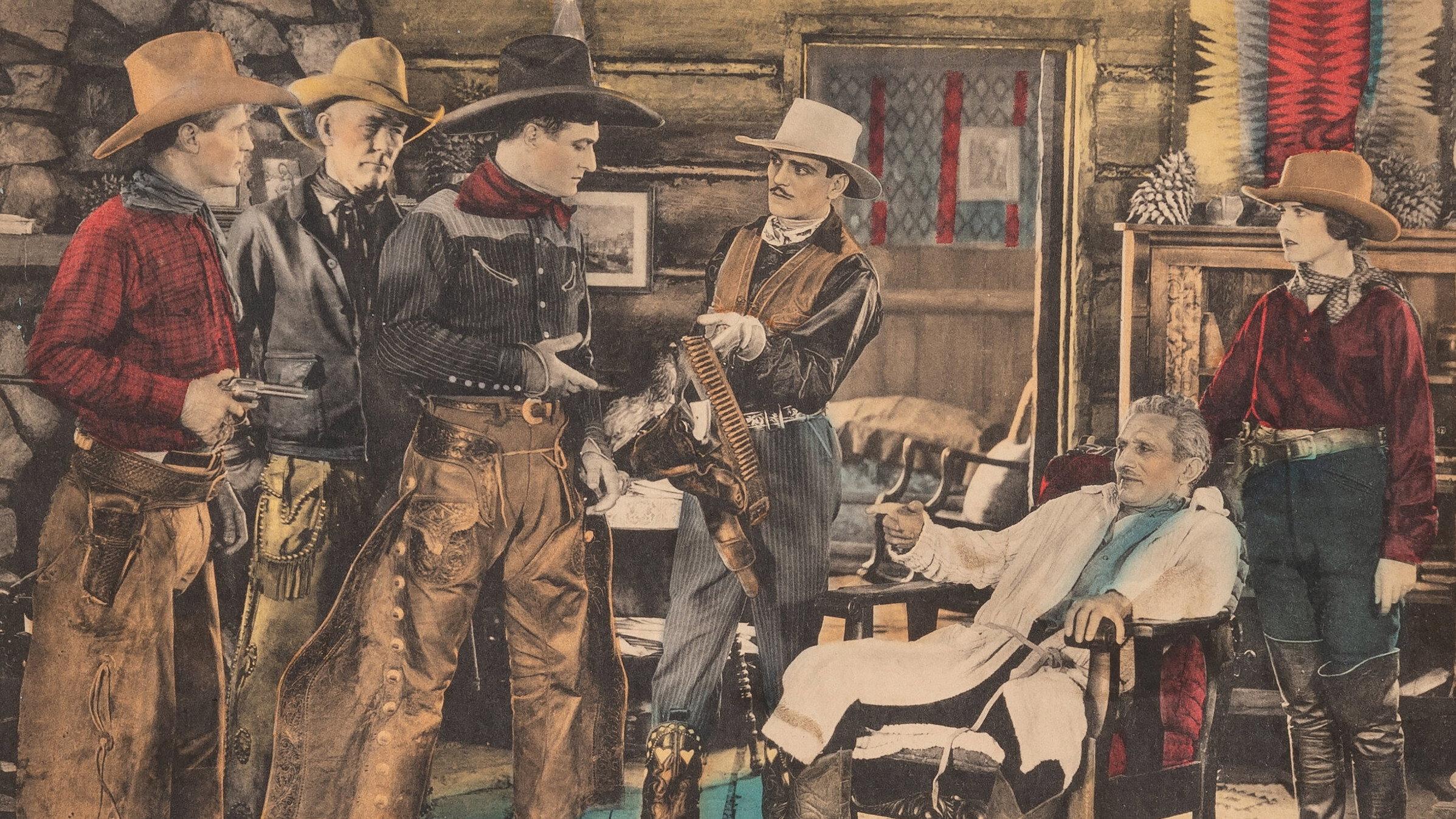 Outlaws of Red River 1927 movie scene