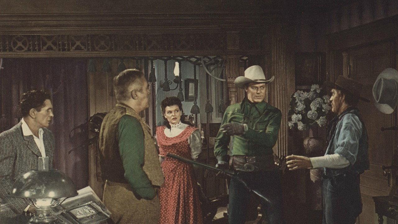 Bandits of Dark Canyon 1947 movie scene