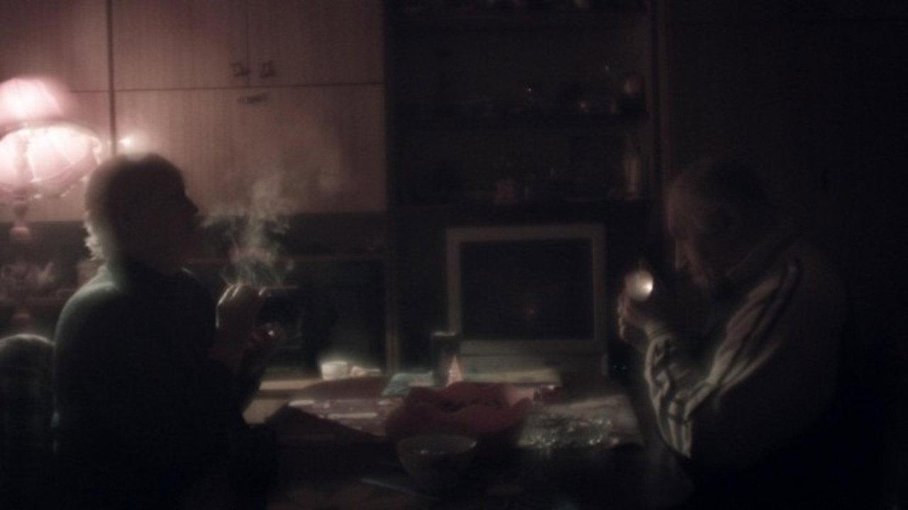 Couple in a Room Smoking Cigarettes  movie scene