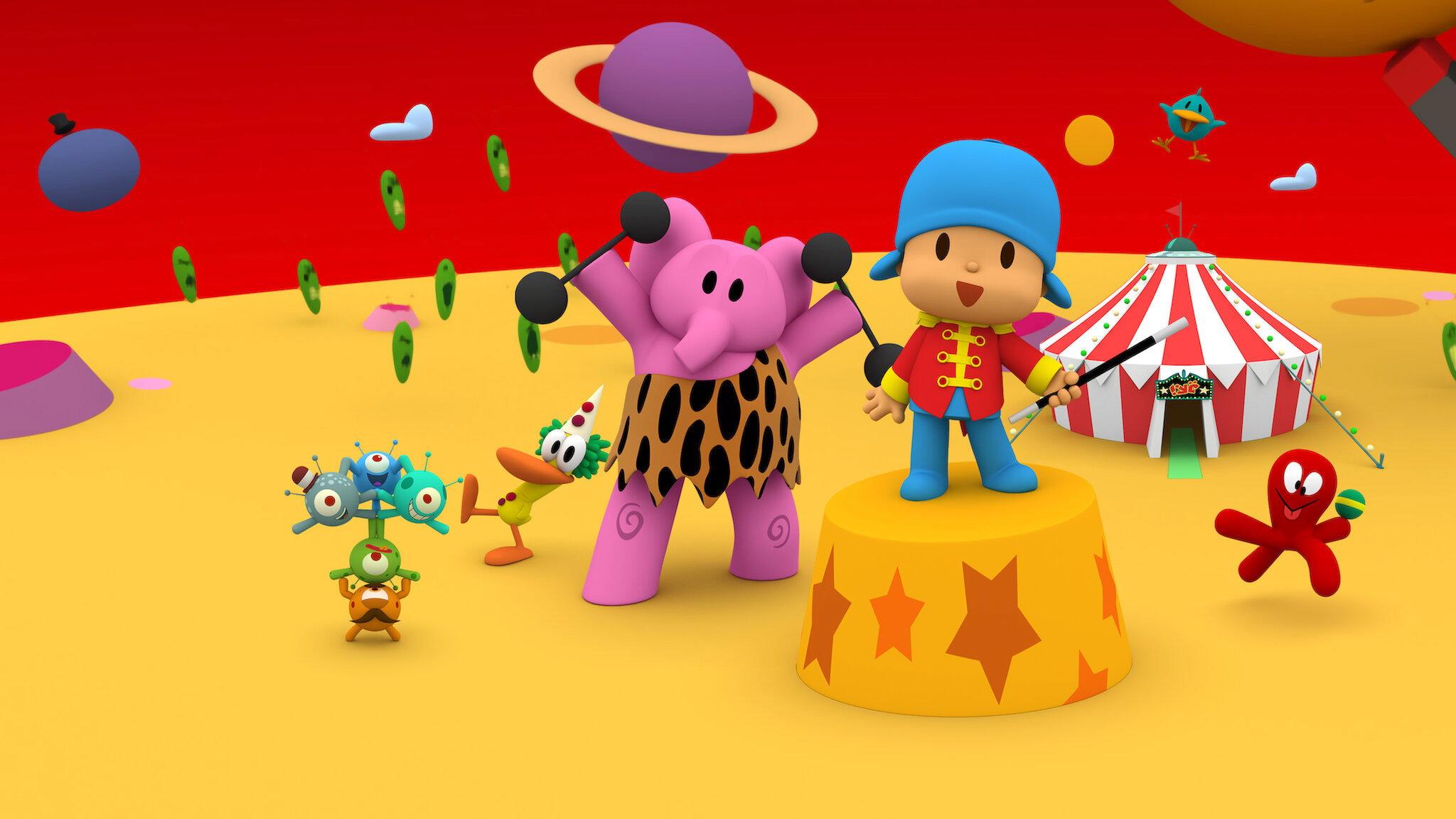 Pocoyo & the Space Circus 2008 movie scene