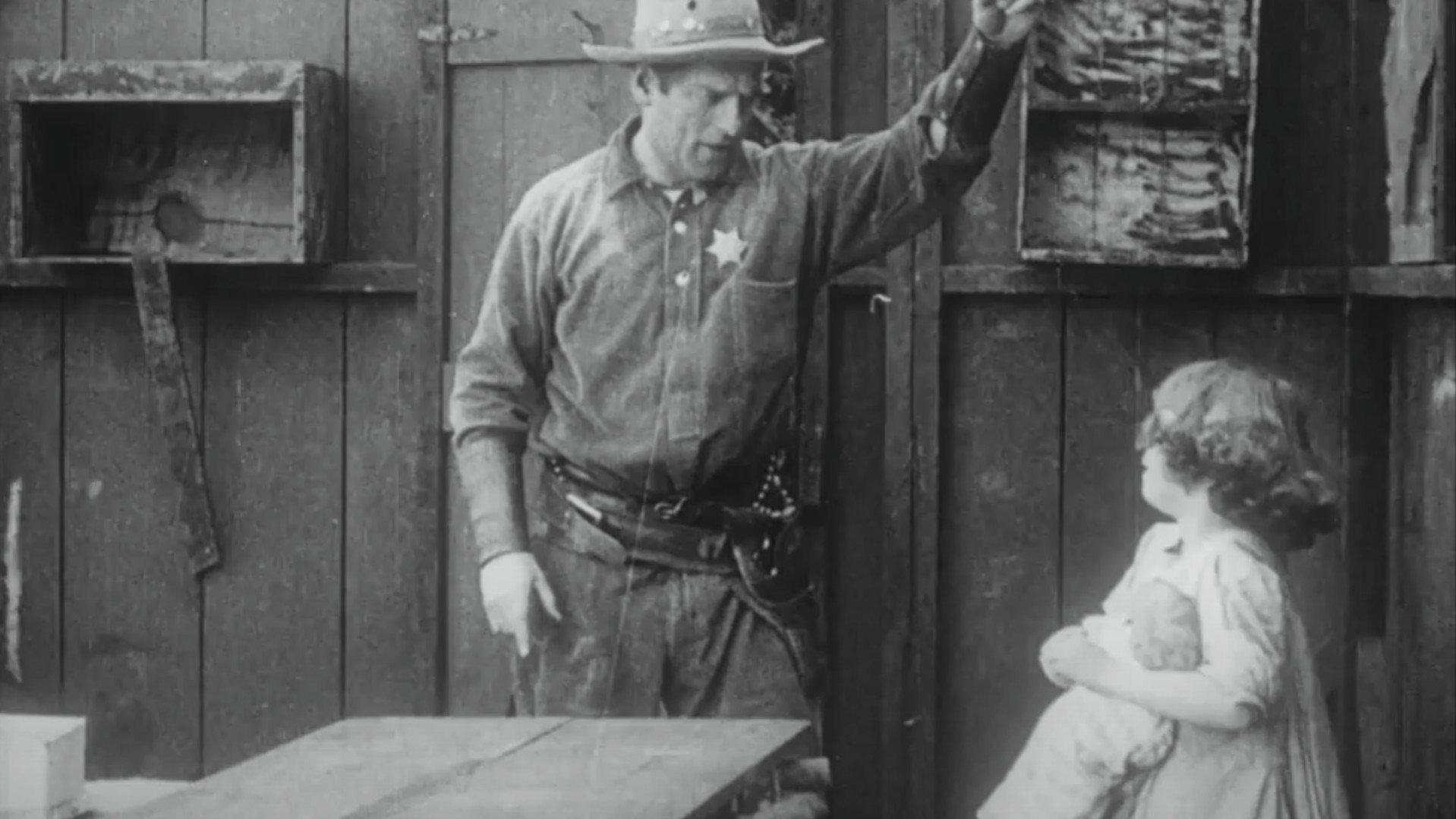 Broncho Billy and the Rustler's Child 1913 movie scene