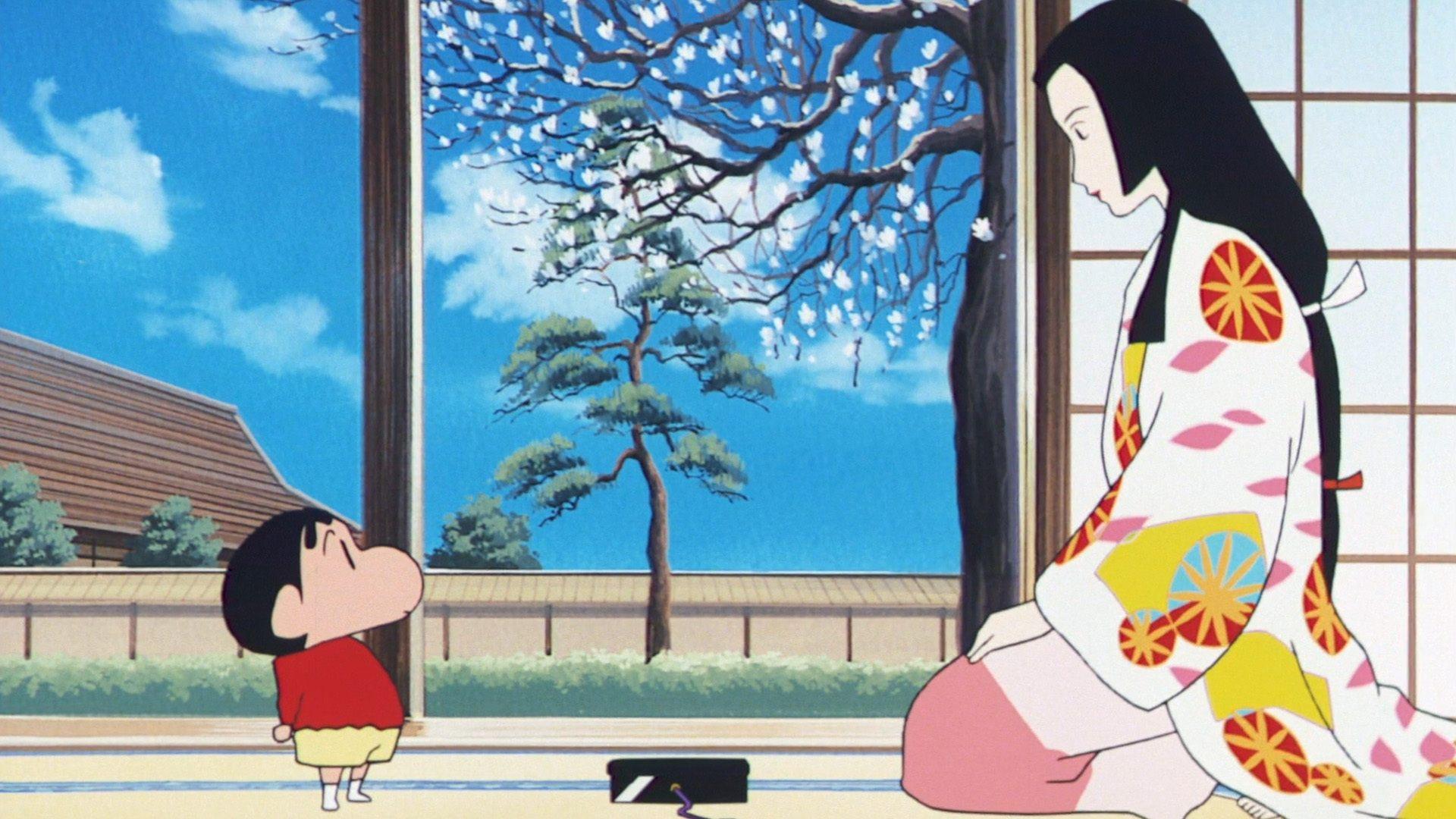 Crayon Shin-chan: A Storm-invoking Splendor! The Battle of the Warring States 2002 movie scene