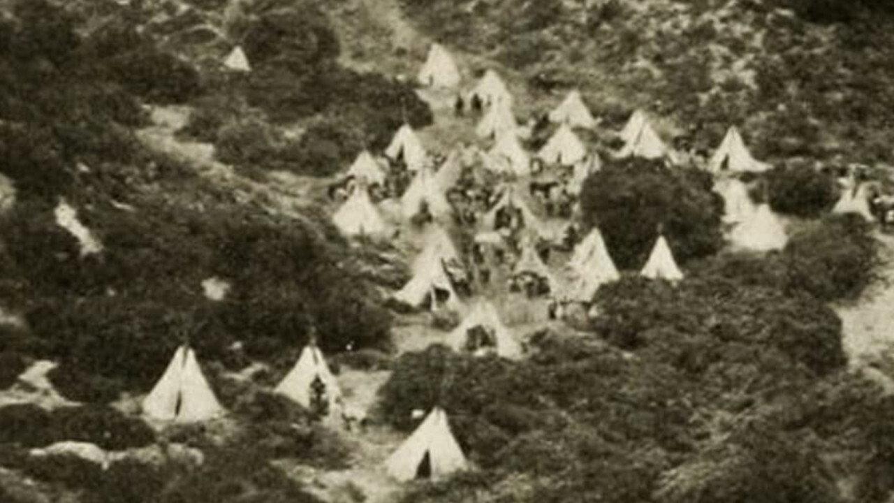 In the Days of the Thundering Herd 1914 movie scene