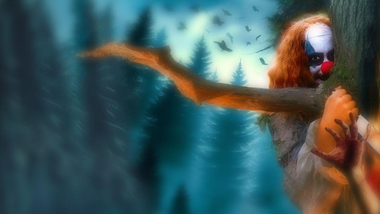 The Forest Clown 2025 movie scene