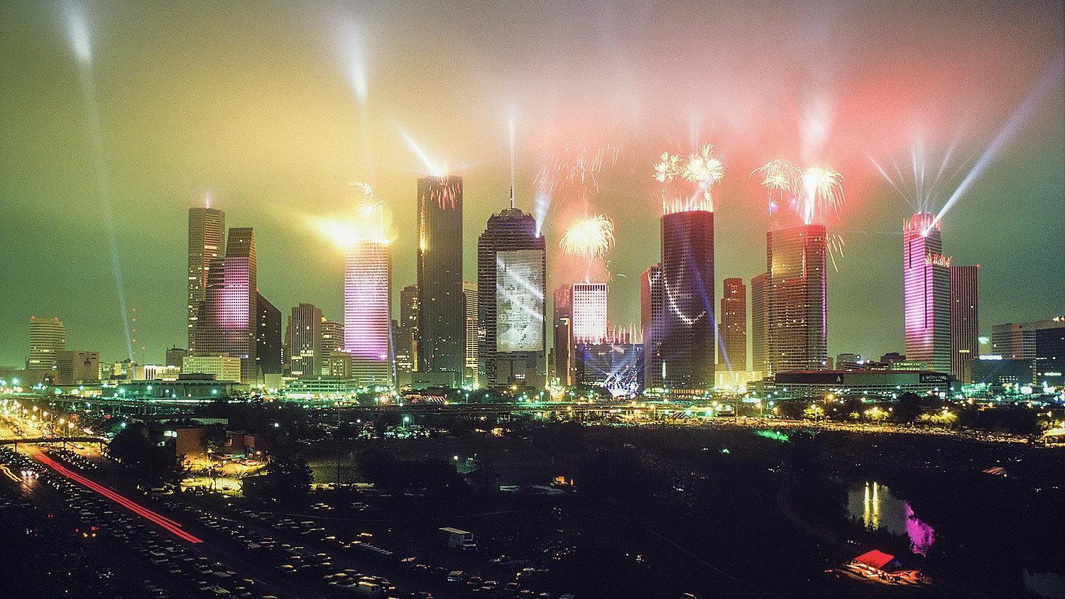 Jean-Michel Jarre - Rendez-Vous Houston, A City In Concert 1986 movie scene