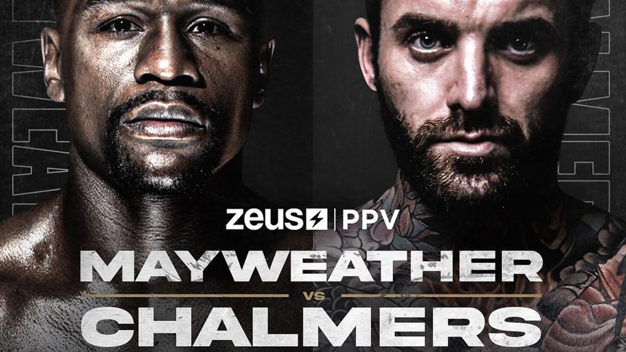 Floyd Mayweather Jr. vs. Aaron Chalmers 2023 movie scene