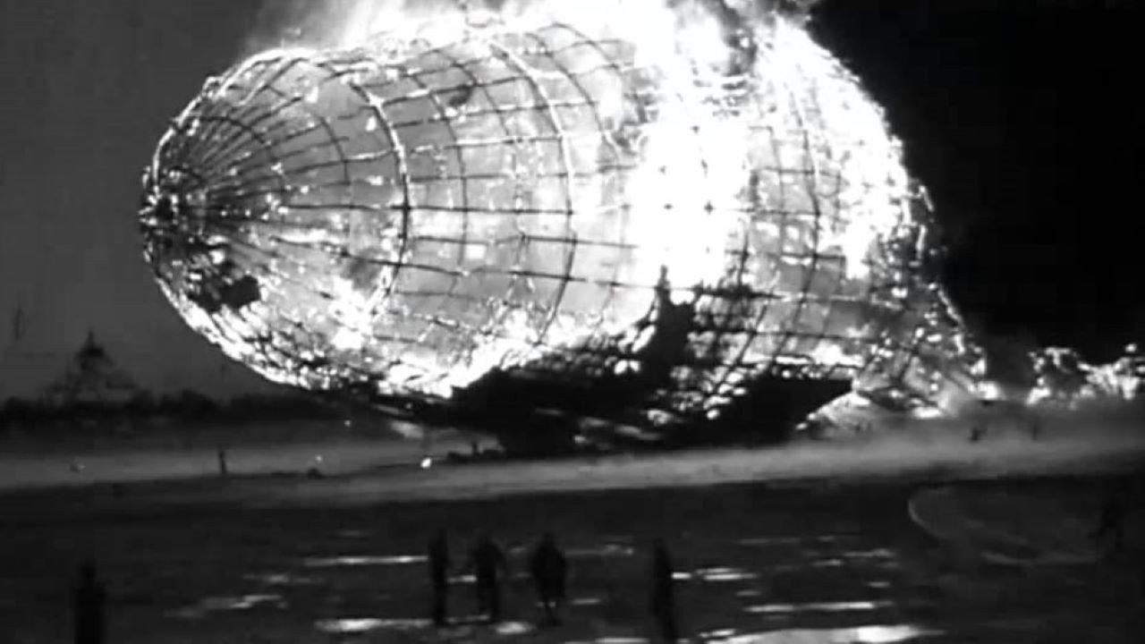 Hindenburg Disaster Newsreel Footage 1937 movie scene