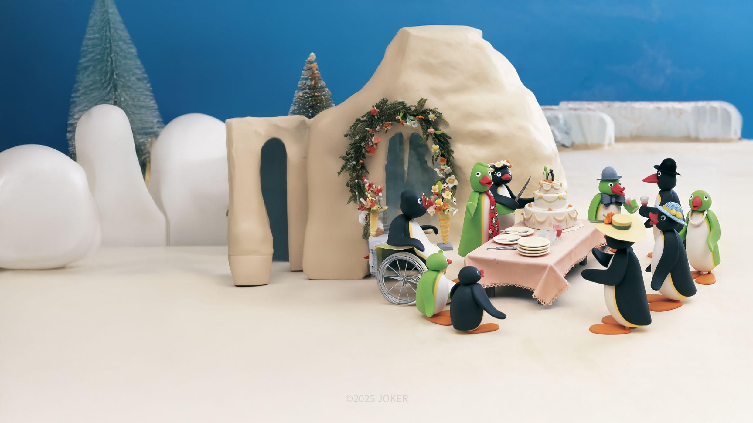Pingu at the Wedding Party 1997 movie scene