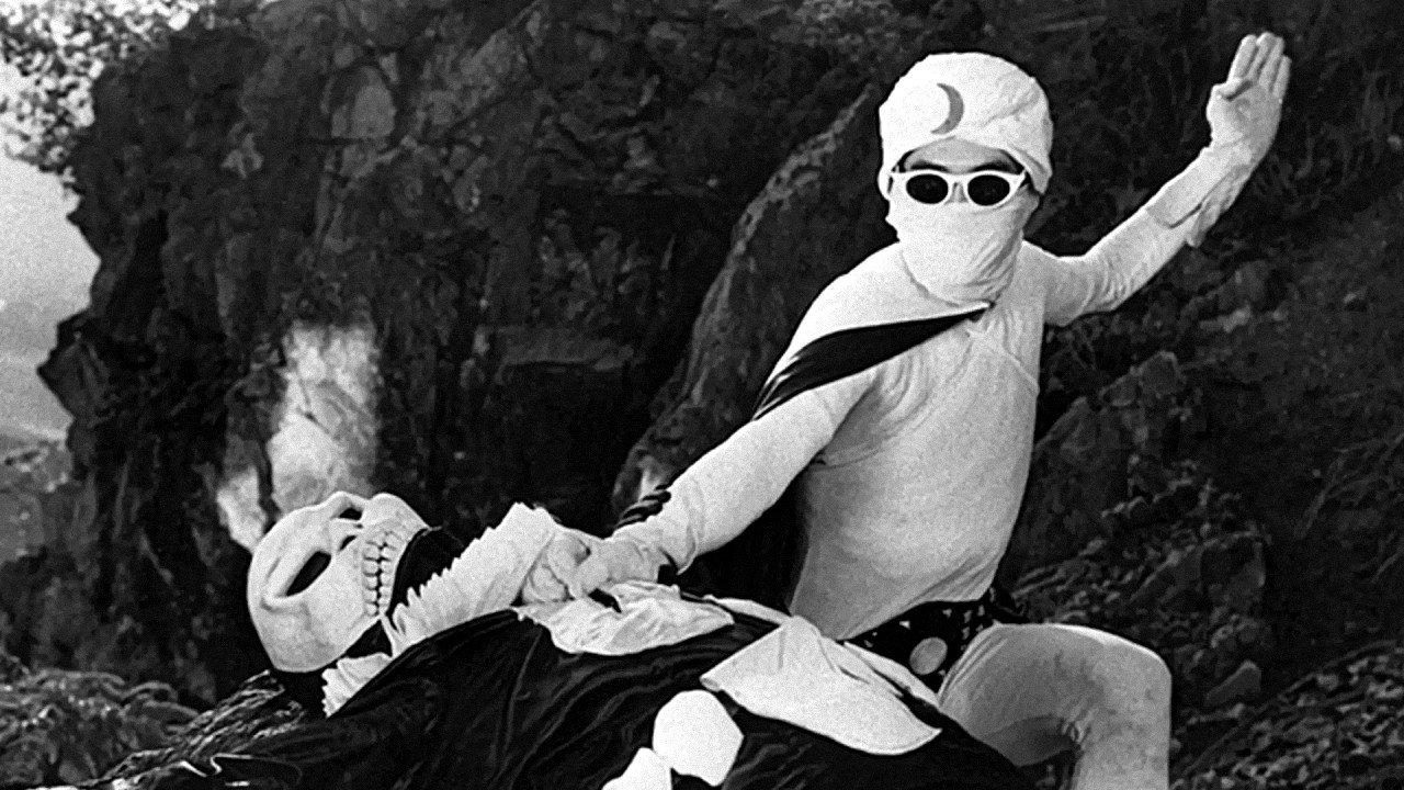 Moonlight Mask: The Challenging Ghost 1959 movie scene