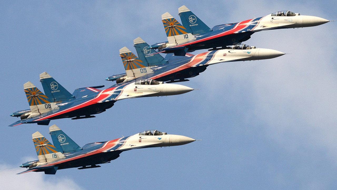 Russian Air Force 100th Anniversary Airshow 2013 movie scene