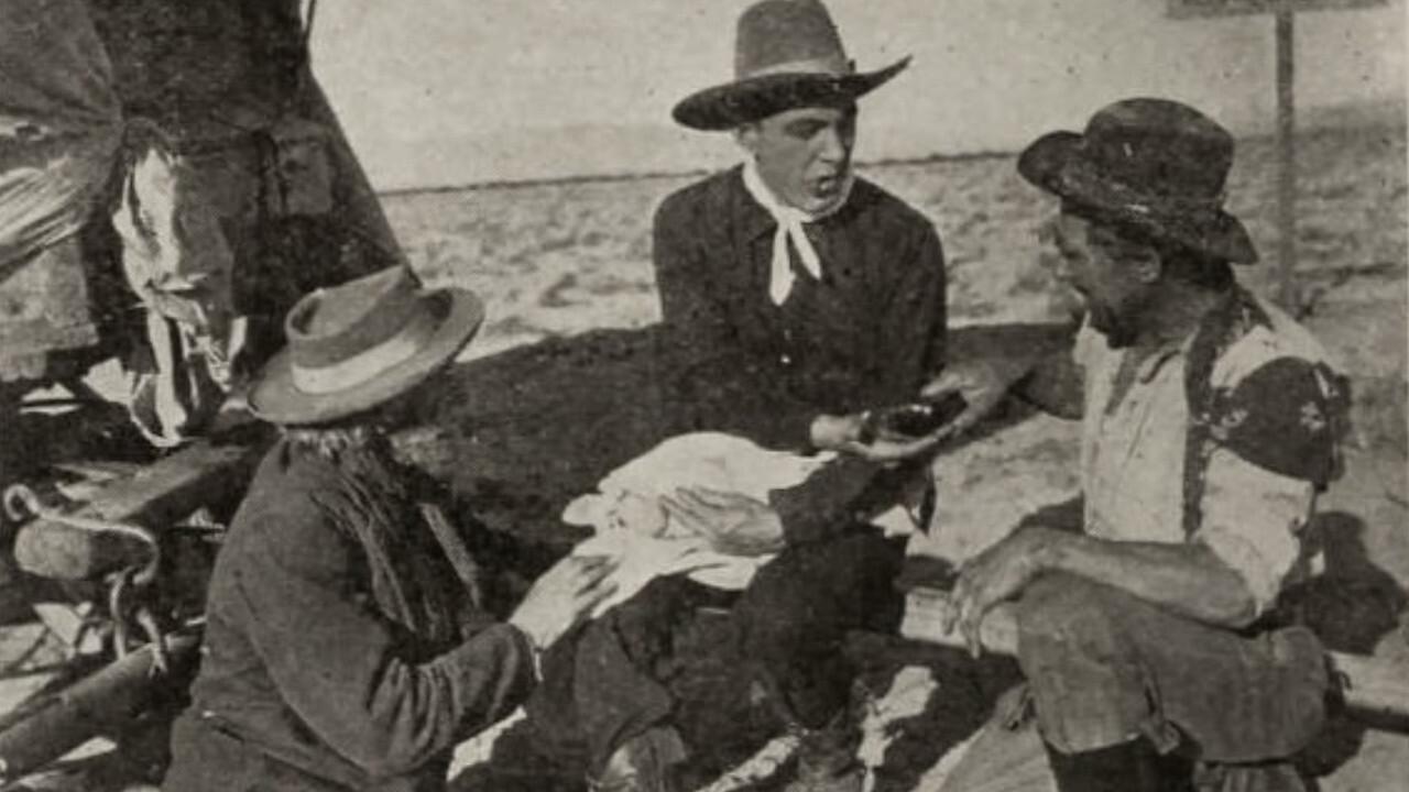 The Three Godfathers 1916 movie scene