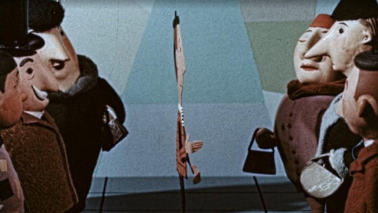 A Crime in the Street of Ventriloquist Cat 1961 movie scene