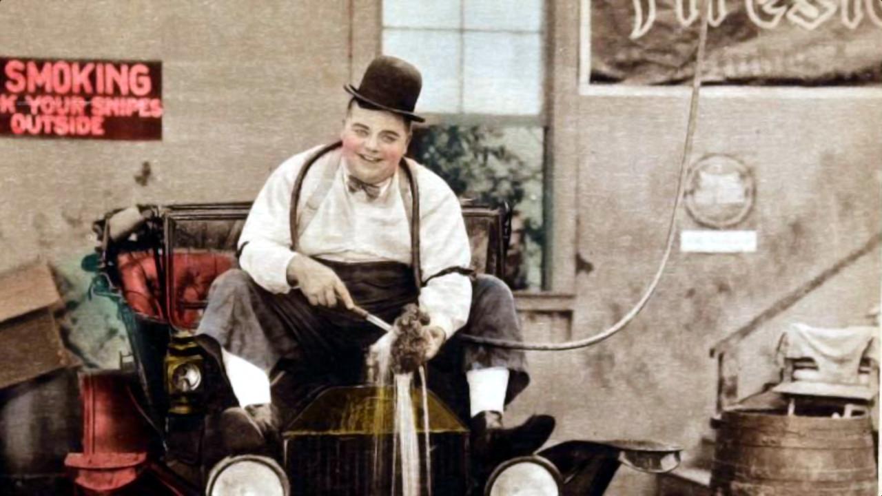 The Garage 1920 movie scene