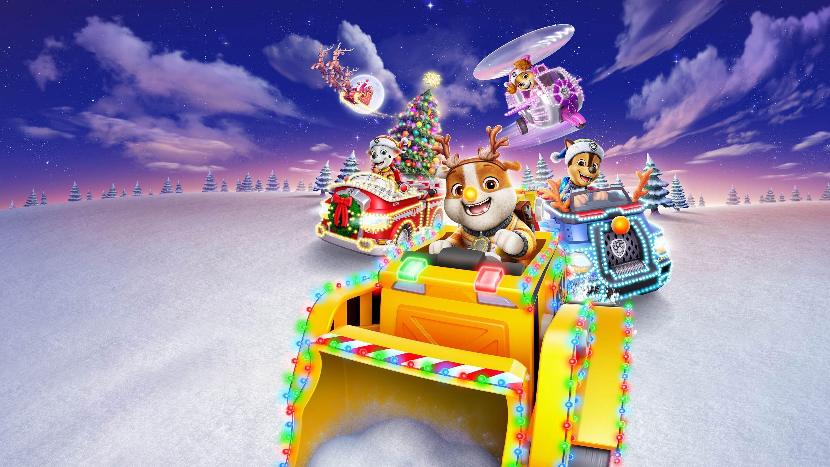 A Paw Patrol Christmas 2025 movie scene