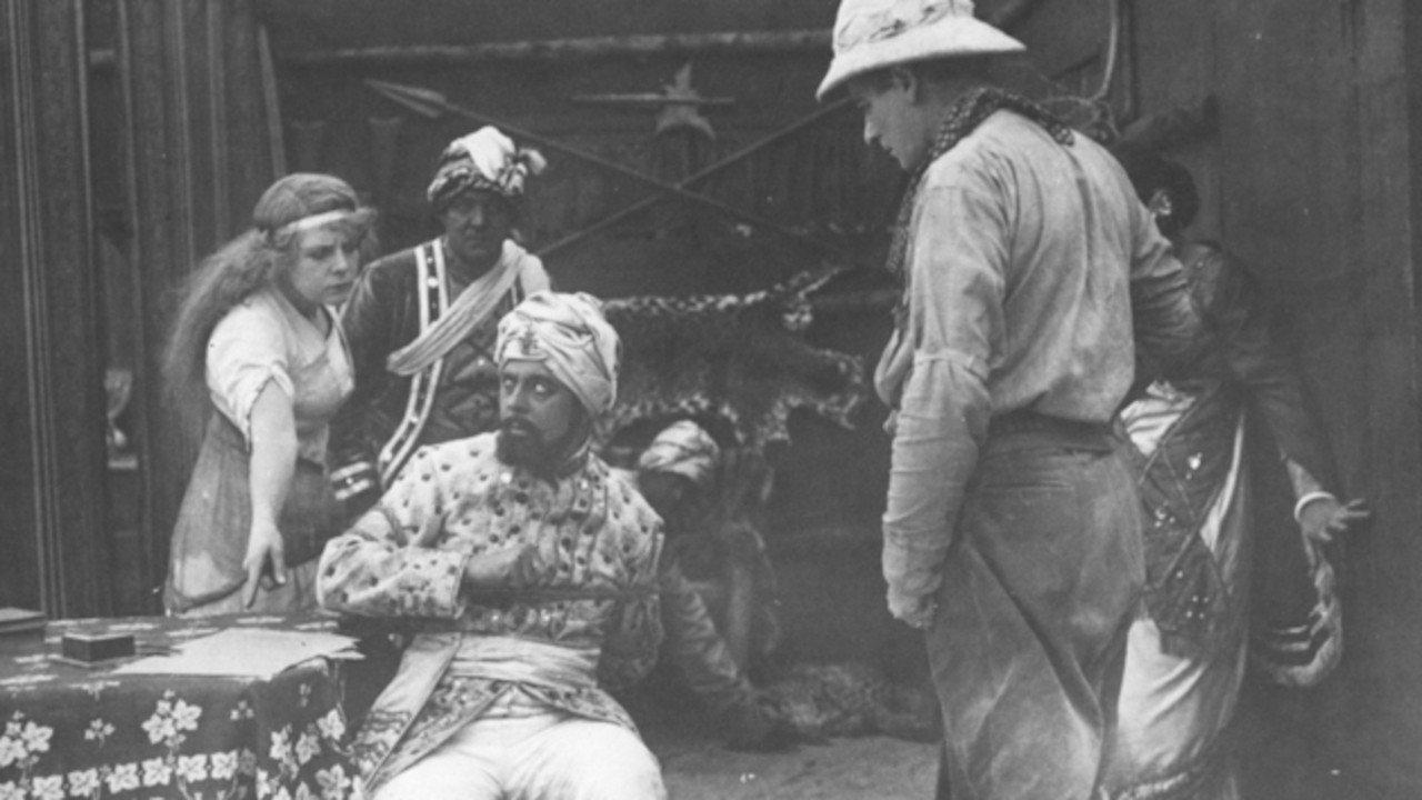 The Leopard's Foundling 1914 movie scene