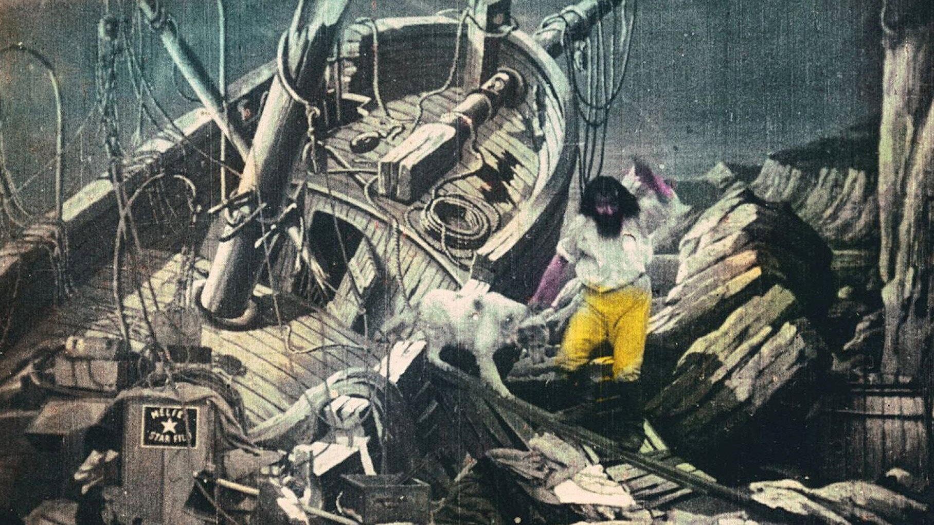 Robinson Crusoe 1902 movie scene