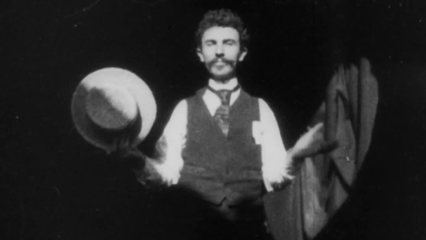 Dickson Greeting 1891 movie scene