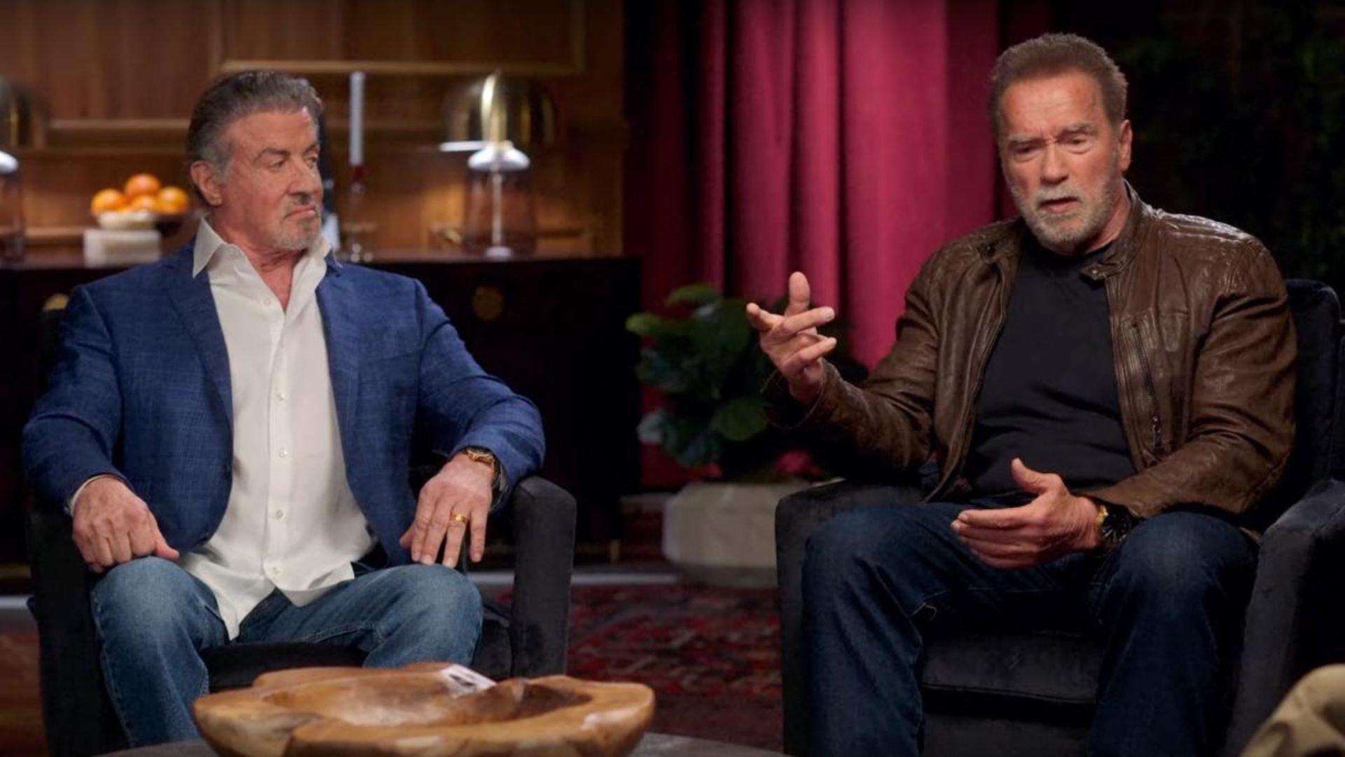 Arnold & Sly: Rivals, Friends, Icons 2024 movie scene