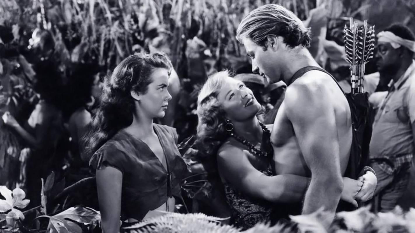 Tarzan and the Slave Girl 1950 movie scene