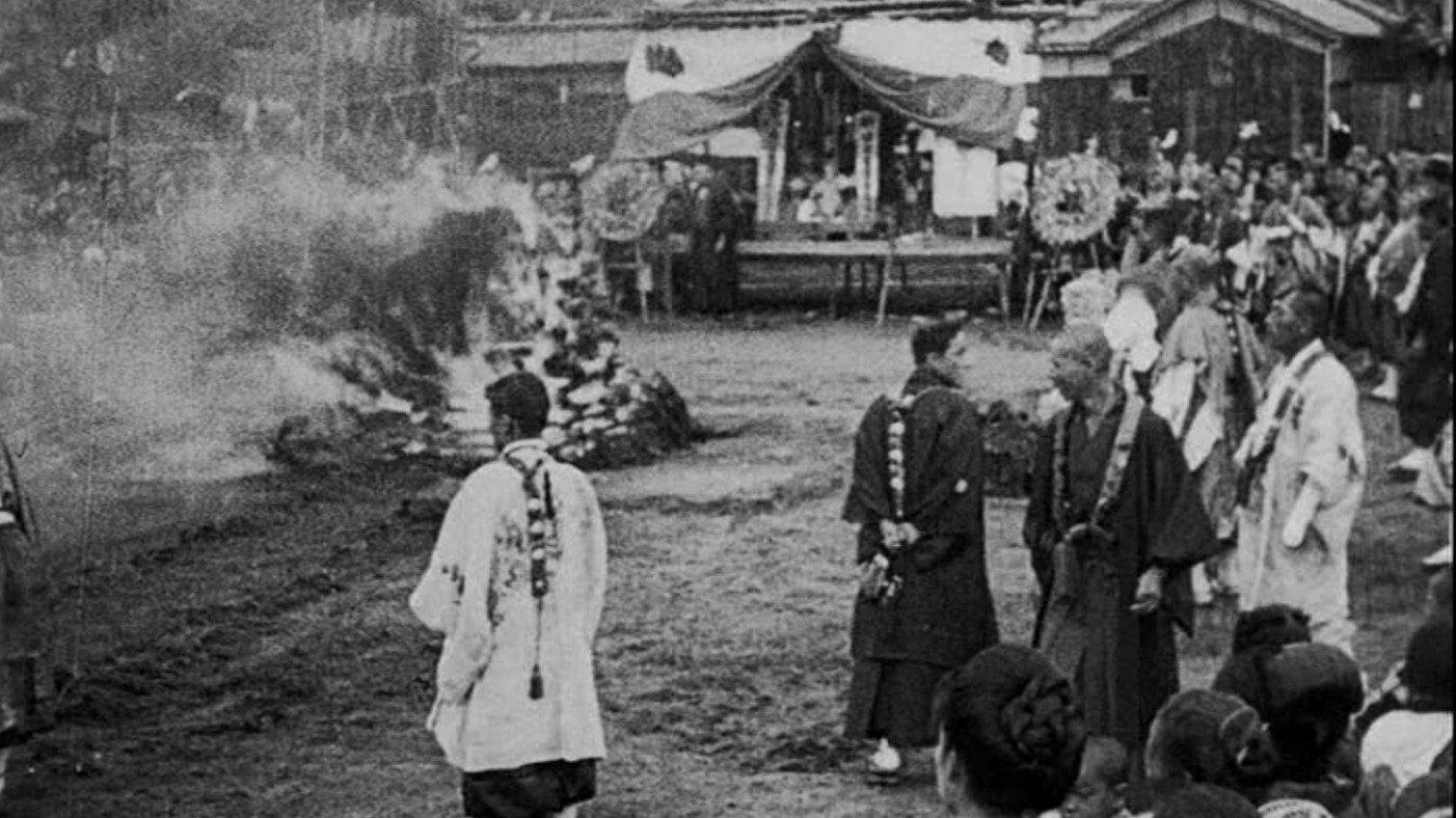 Japan. To Rid Their Souls of Evil 1929 movie scene