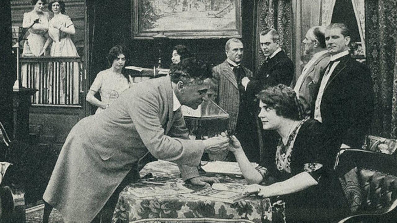 A Detective's Strategy 1912 movie scene