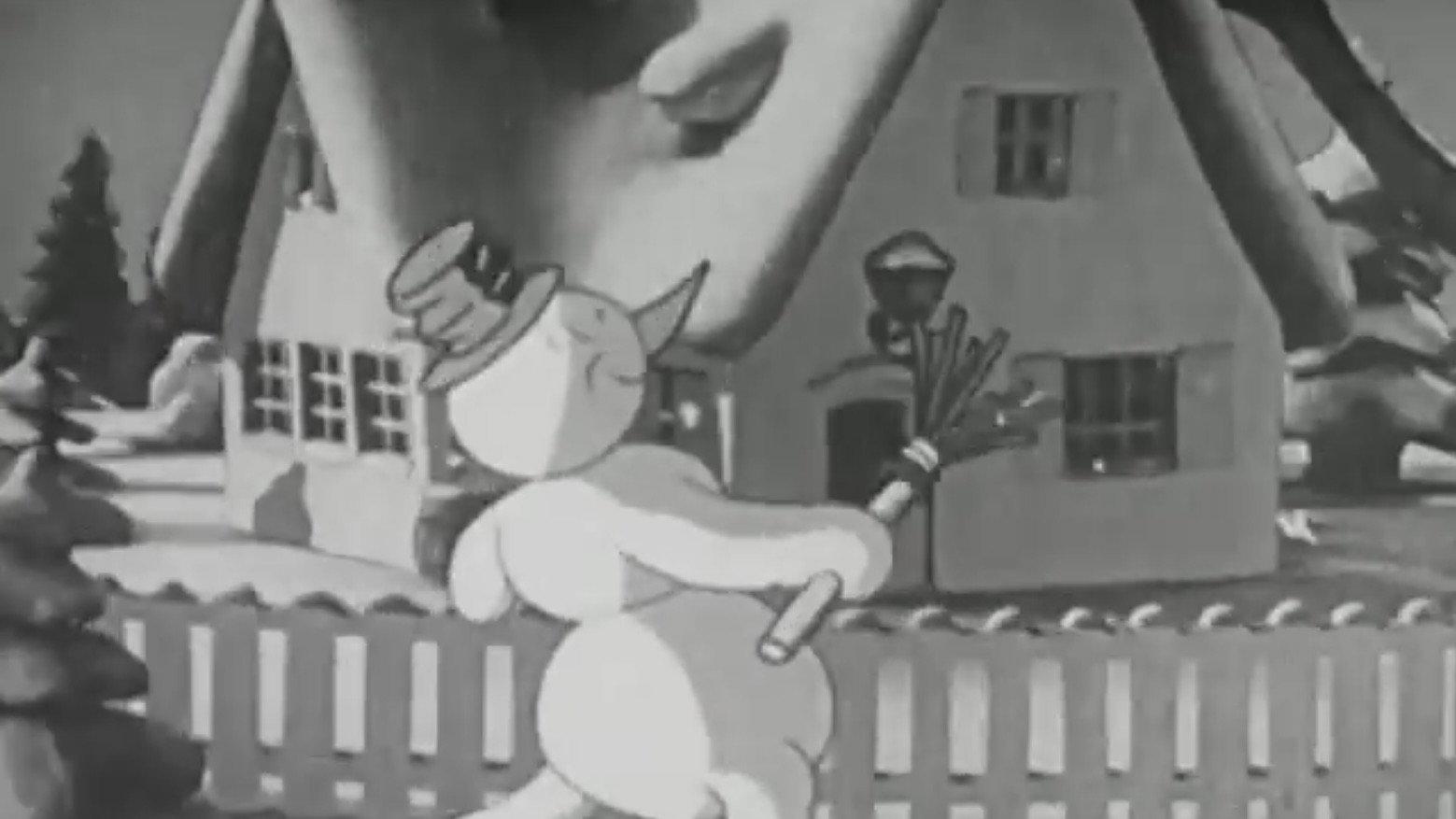 The Snowman 1944 movie scene