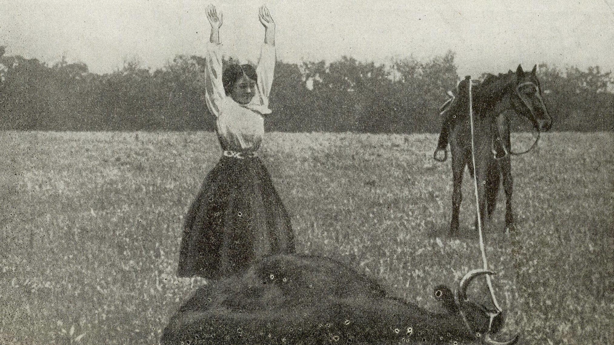 The 'Diamond S' Ranch 1912 movie scene