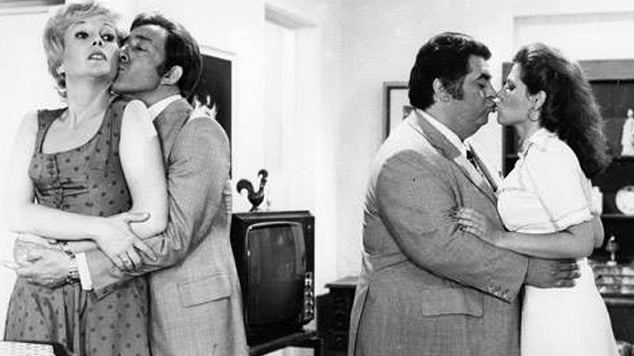 Maridos en vacaciones 1975 movie scene